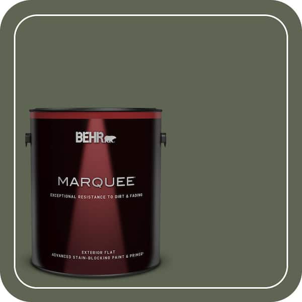 BEHR MARQUEE 1 gal. #N390-7 Cypress Vine Flat Exterior Paint & Primer