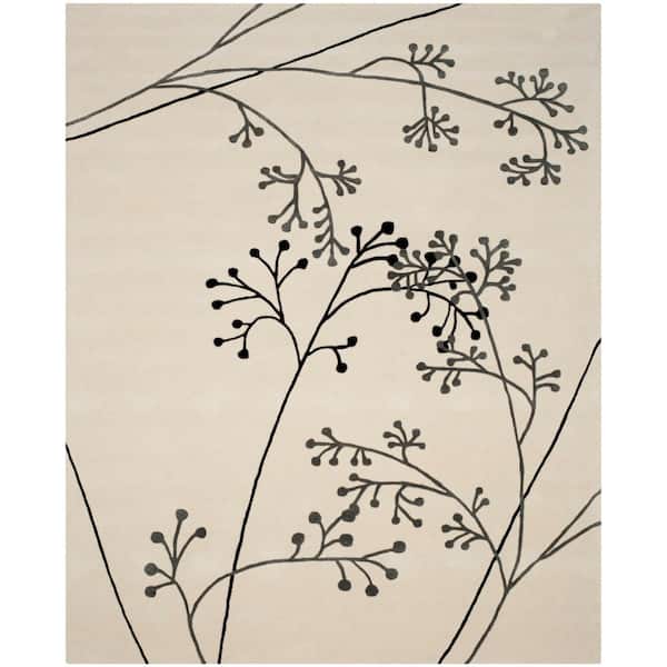 Soho 11 ft. x 15 ft. Ivory/Gray Antique Floral Area Rug