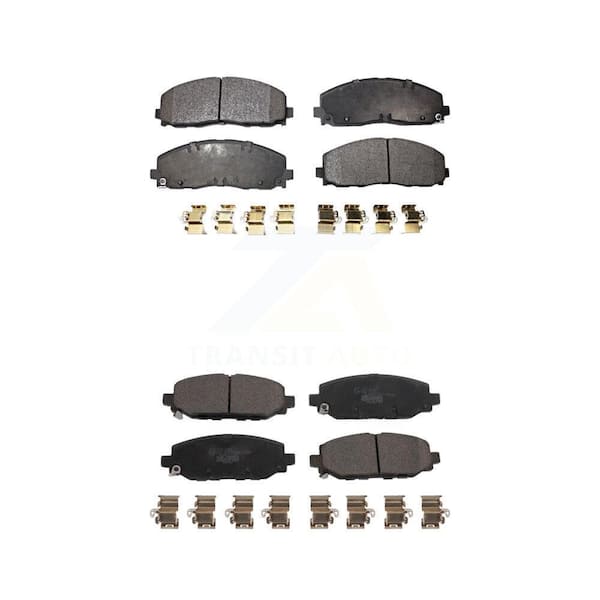 TEC Front Rear Ceramic Brake Pads Kit For Jeep Wrangler KTC-100654