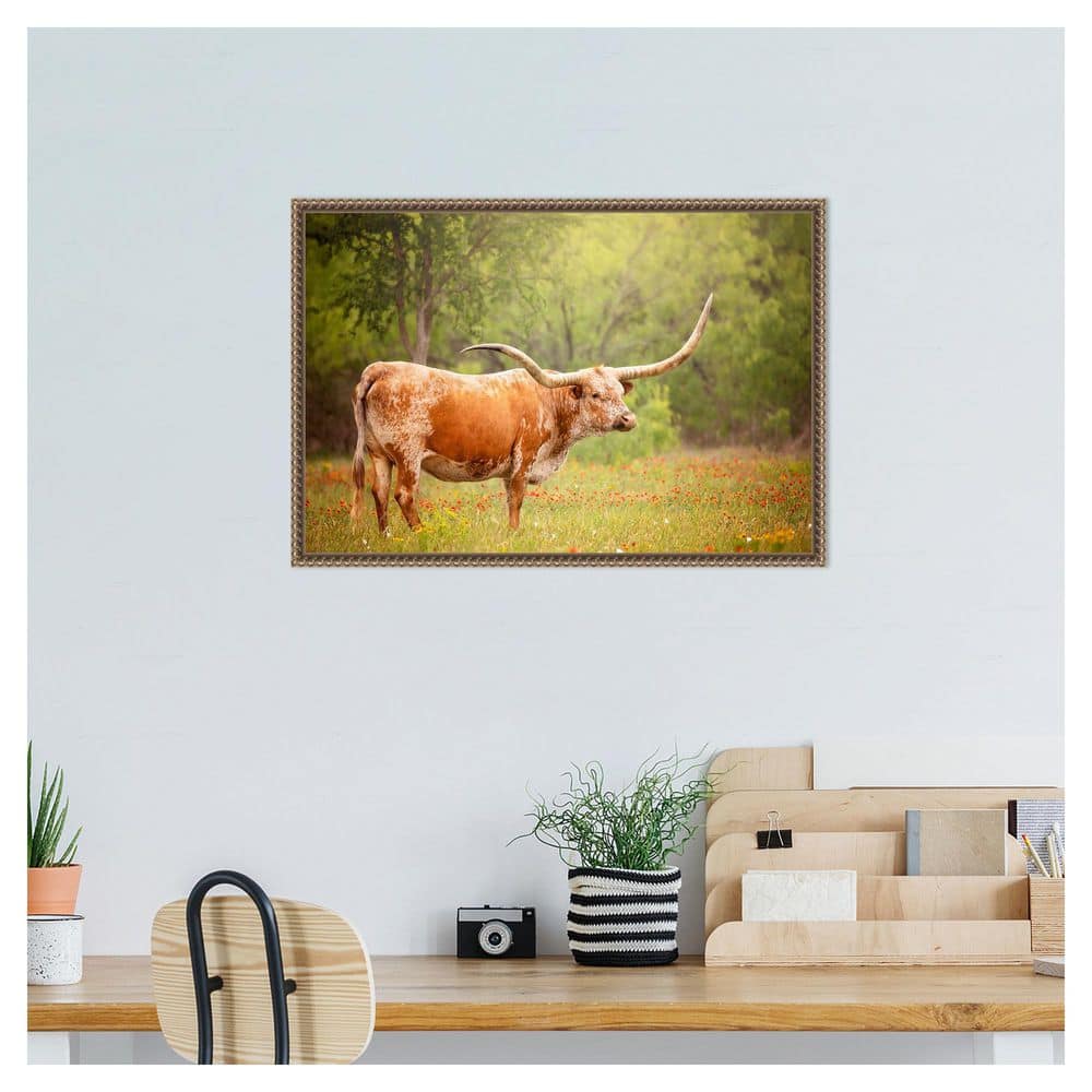 Sunlit Midwest I by PHBurchett Floater Frame Canvas Animal Wall Art Print 23 in. x 16 in. price history on PriceWatchPro