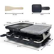 Dual Electric Plate Grill in Black BBQ Grill