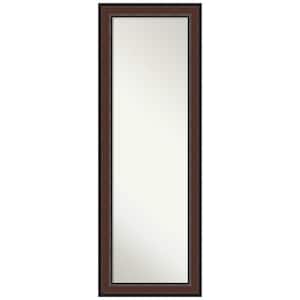 Large Rectangle Walnut Cherry Classic Mirror (52.5 in. H x 18.5 in. W)