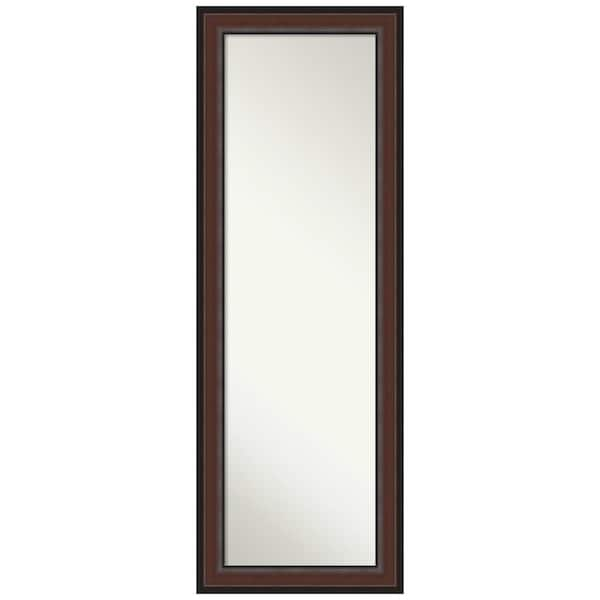 Amanti Art Large Rectangle Walnut Cherry Classic Mirror (52.5 in. H x 18.5 in. W)