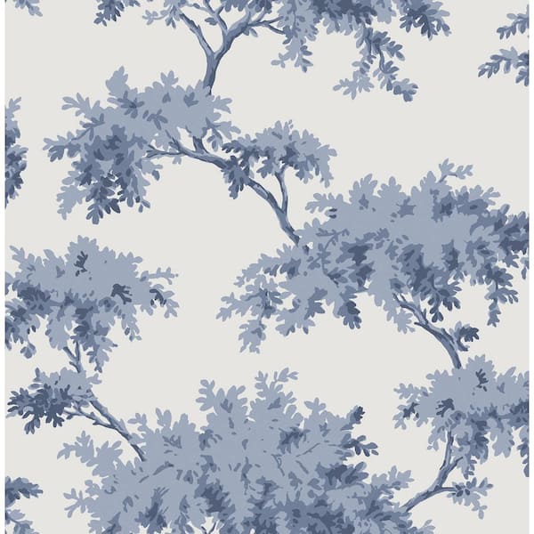 Denim Alder Matte Vinyl Peel and Stick Wallpaper