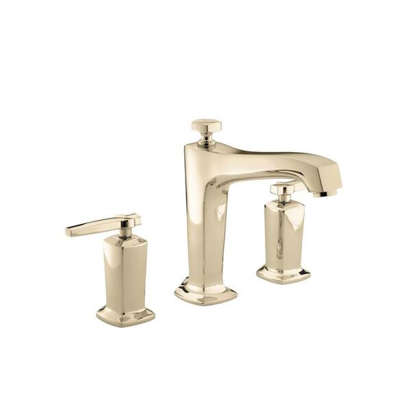 KOHLER Margaux 1-Handle Deck-Mount High-Flow Bath Faucet Trim Kit in Vibrant French Gold (Valve Not Included)