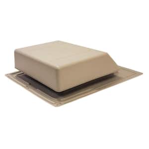 61 sq. in. NFA Plastic Slant-Back Roof Louver Static Vent in Weatherwood (Sold in Carton of 6 only)