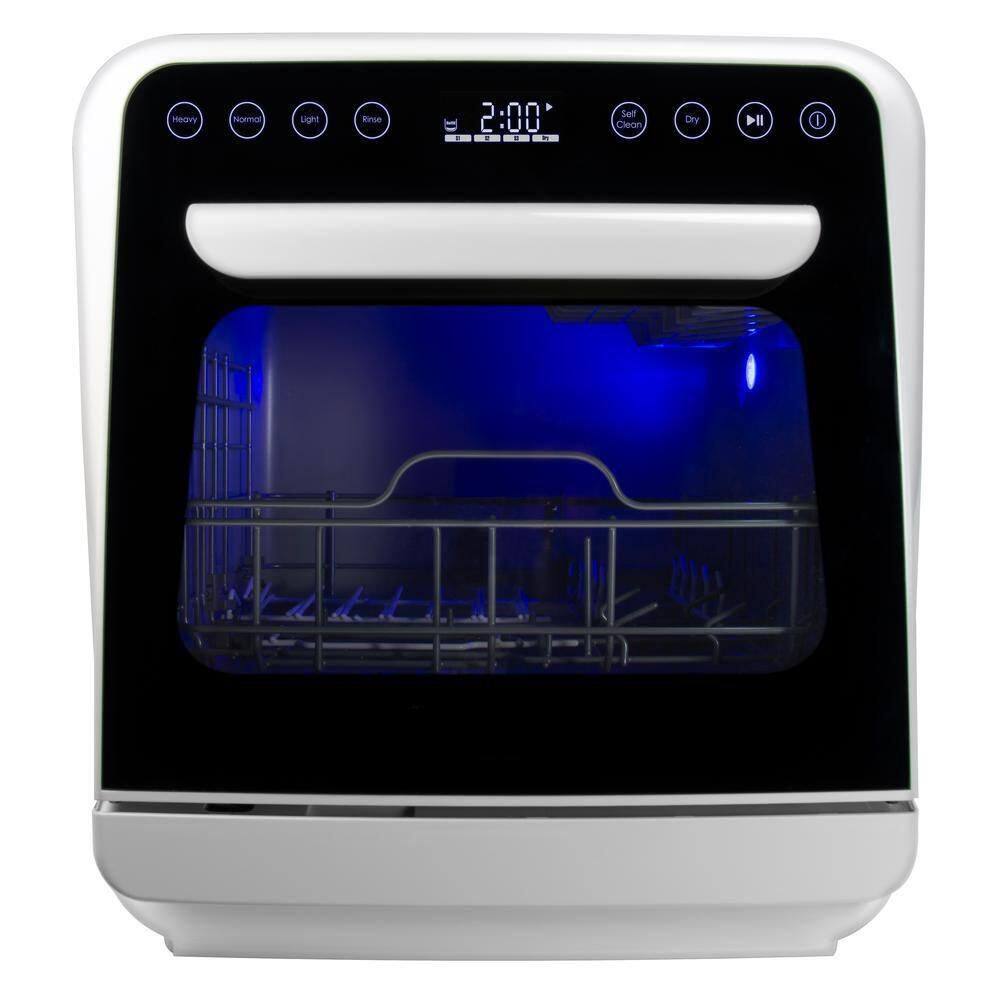 16 in. Countertop Dishwasher in White with 4-Cycles, 5-Place Settings and 360° Dual Spray price history on PriceWatchPro
