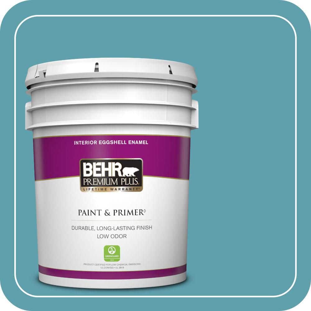 5 gal. #BIC-53 Turquoise Eggshell Enamel Low Odor Interior Paint & Primer price history on PriceWatchPro