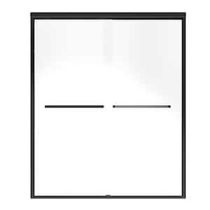 56 to 60 in. W x 58 in. H Sliding Framed Tub Door in Oil Rubbed Bronze with Clear Glass