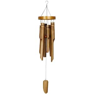 Pure Garden 38 in. Handcrafted and Tuned Bamboo Wind Chime HW1500083 ...