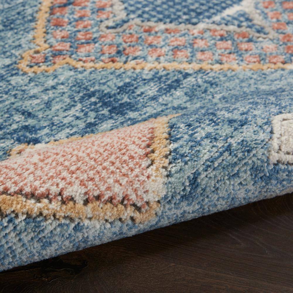 Concerto Moroccan Blue Rectangular Area Rug 2'2" x 3'9"