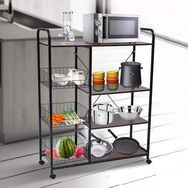 YYkokocat 4-Tier Shelving Unit 44 H x 18L x 12D Storage Shelves with Wire  Shelf Liners Adjustable Small Closet Shelves Metal Shelf Rack for Storage