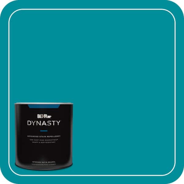 BEHR DYNASTY 1 qt. #P470-6 Bella Vista Satin Enamel Interior Stain-Blocking Paint and Primer