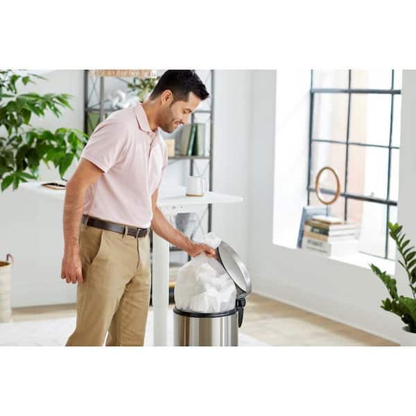 CCLINERS 4 Gallon (15 Liter) Trash Bag (400 Count) Small Bathroom 4 Gallon Garbage Bags Clear Plastic Wastebasket Trash Can Liners For Home And Office