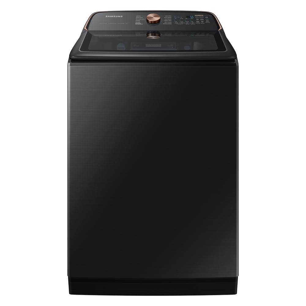 5.4 cu. ft. Extra-Large Capacity Smart Top Load Washer with Pet Care Solution and Auto Dispense System in Brushed Black -  Samsung, WA54CG7550AV