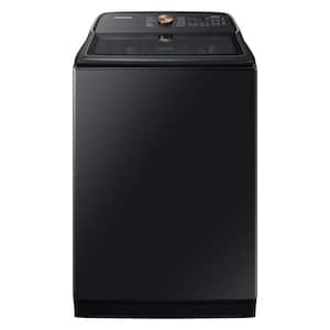 5.4 cu. ft. Extra-Large Capacity Smart Top Load Washer with Pet Care Solution and Auto Dispense System in Brushed Black