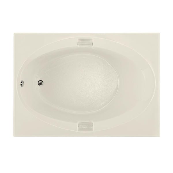 Hydro Systems Studio 60 in. Acrylic Rectangular Non-Whirlpool Drop-in Bathtub in Biscuit