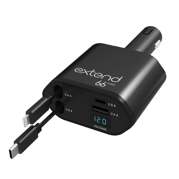 Extend 4-in-1 Retractable Car Charger