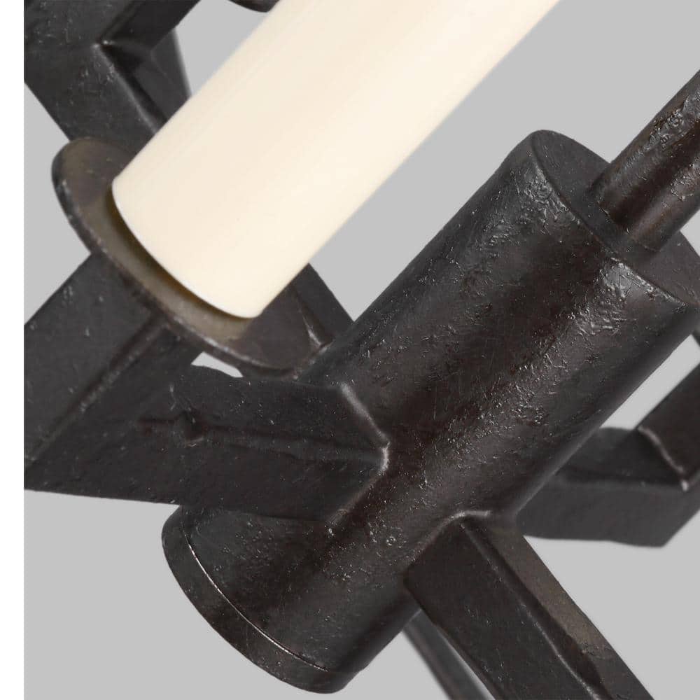 Thayer Smith Steel 4-Light Mini Candle Chandelier