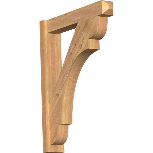 Ekena Millwork 6 in. x 36 in. x 28 in. Western Red Cedar Olympic Craftsman Smooth Outlooker