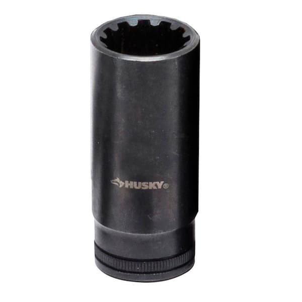 Husky 3/8 in. Drive 10 mm Knurl Grip Deep Universal Socket