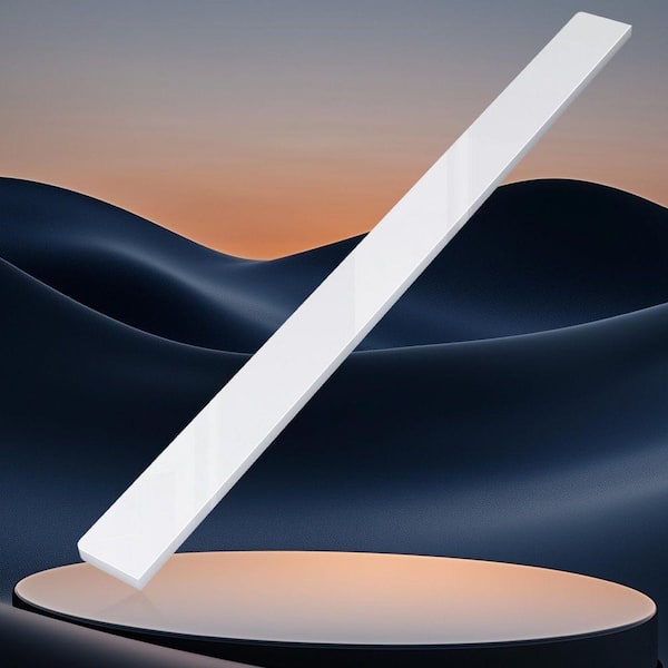 42 in. Solid Surface Vanity Backsplash Bathroom Vanity Back splash in White