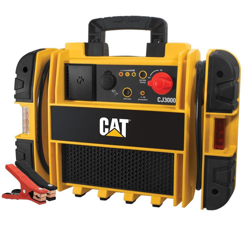 CAT 2000 Peak Amp Pro Portable Car Jump Starter with 12V DC Outlet