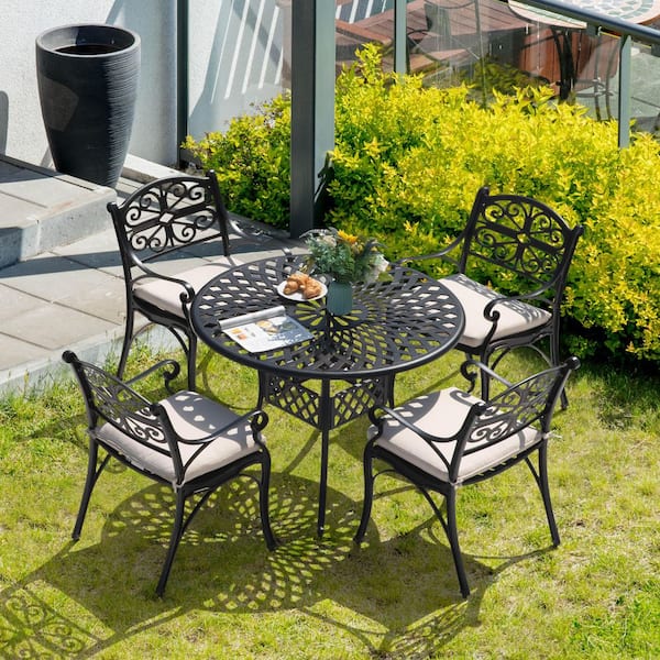 black and gold patio umbrella Marchesato  Viola Umbrella Purple Leaf Nuu Garden Vintage Black with