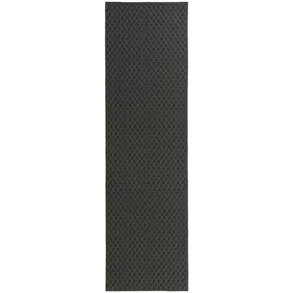Town Square Cinder Gray 3' x 8' Synthetic Runner Rug