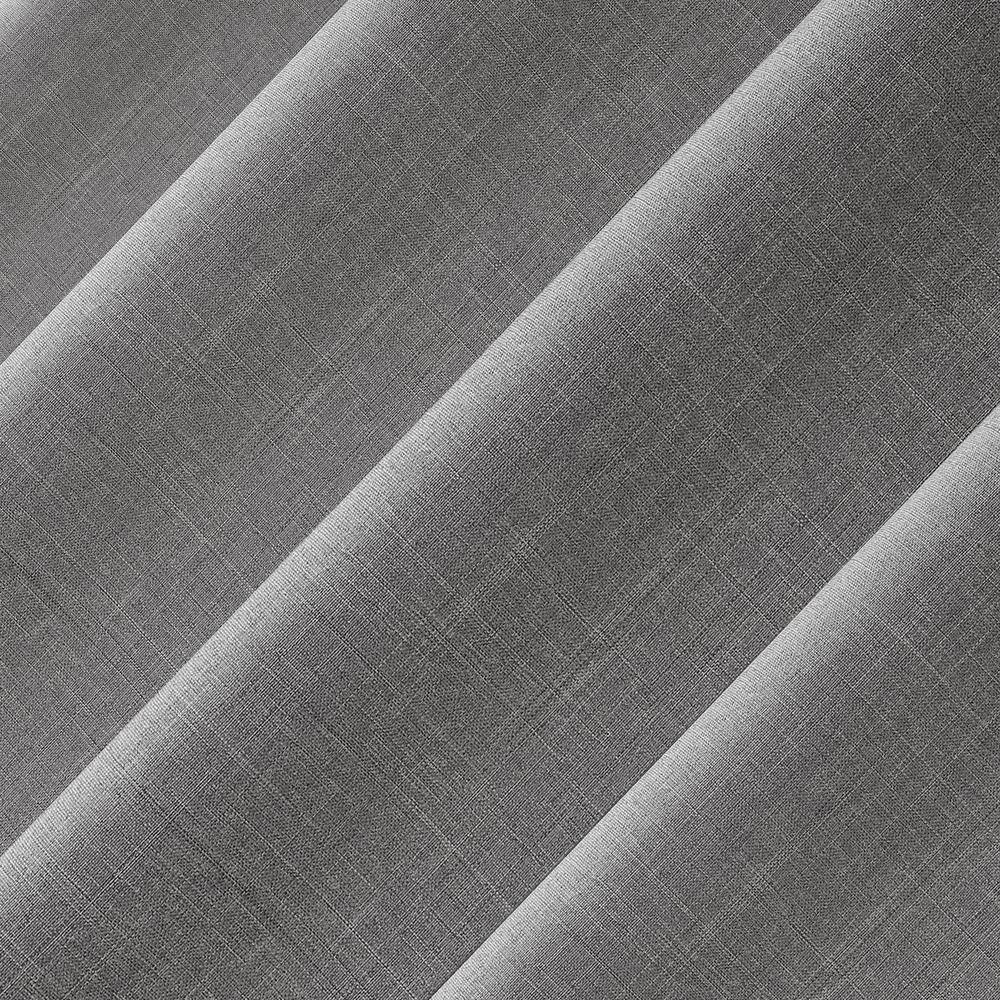 Silver Gray Heathered Texture Tab Top Sheer Curtain Panel