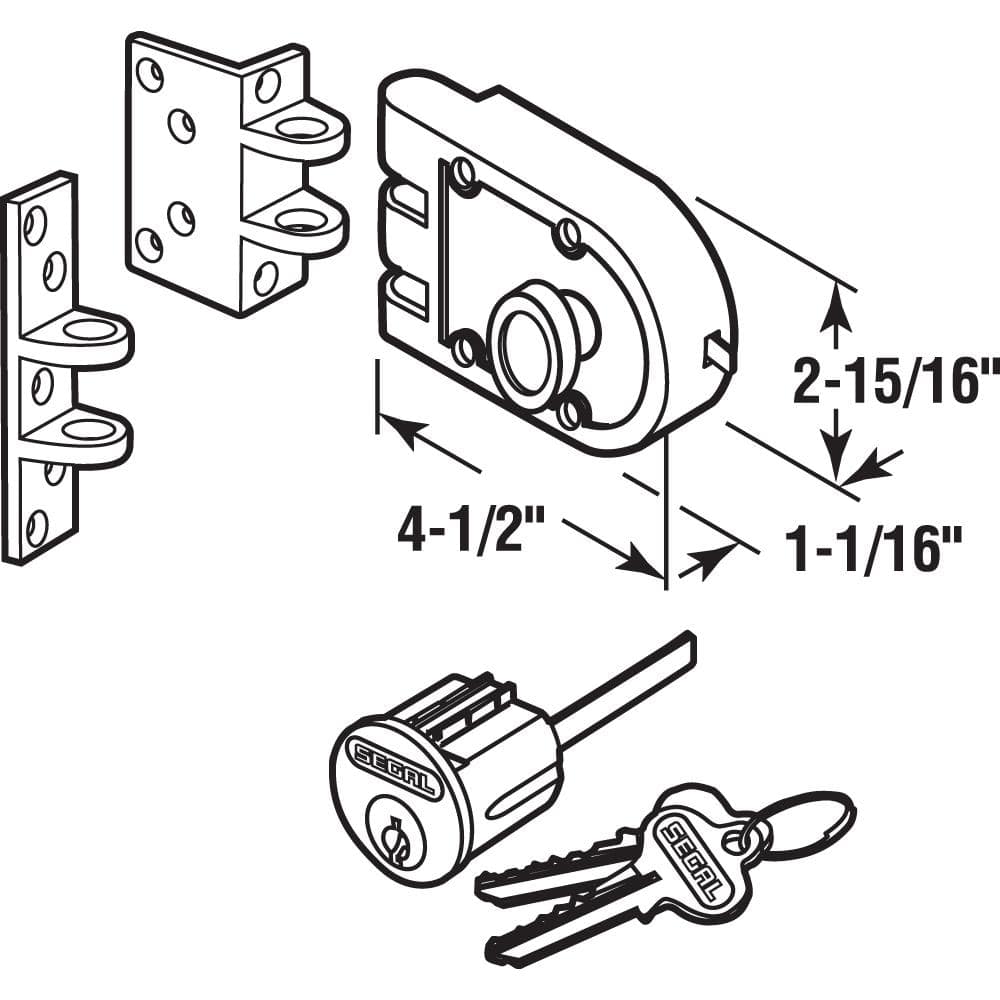 Brushed Brass Double Cylinder Deadbolt for Indoor and Outdoor Use
