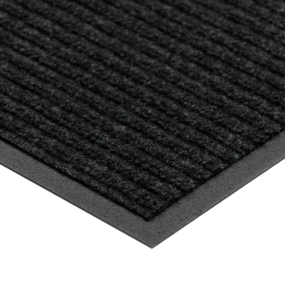 TrafficMaster Enviroback Charcoal 60 in. x 36 in. Recycled Rubber/Thermoplastic Rib Door Mat
