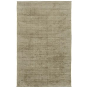 Shiny Oatmeal 5 ft. x 8 ft. Solid Color Area Rug