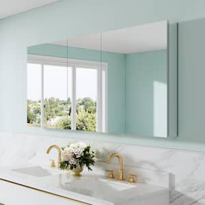 Croydex Potomac 48 in. W x 30 in. H Triple Door White Steel