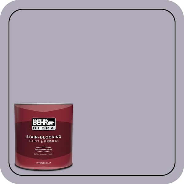 BEHR ULTRA 1 qt. #ICC-98 Lilac Bloom Extra Durable Flat Interior Paint & Primer