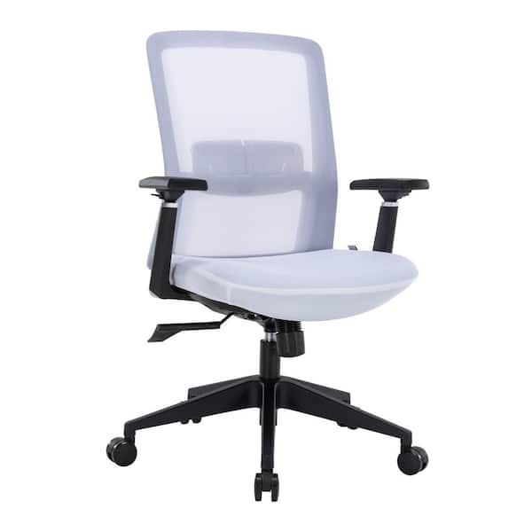 Boss Smoke Fabric Task Chair with Adjustable Arms