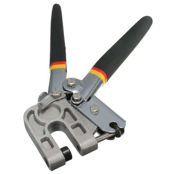 10 in. High Carbon Steel Drywall Crimper Plier, Crimping Hand Tool for Framing Fastening and Punch Lock