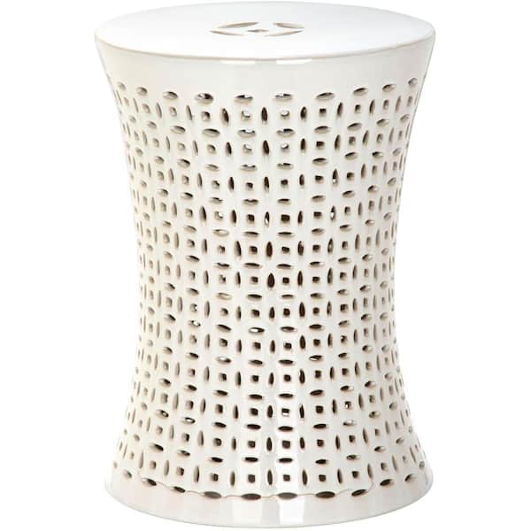 SAFAVIEH Camilla Cream Ceramic Garden Stool