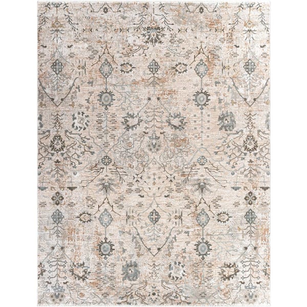 Napoli Khaki 8 ft. x 10 ft. Indoor Area Rug