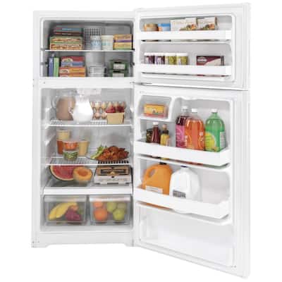 15.6 cu. ft. Top Freezer Refrigerator in White