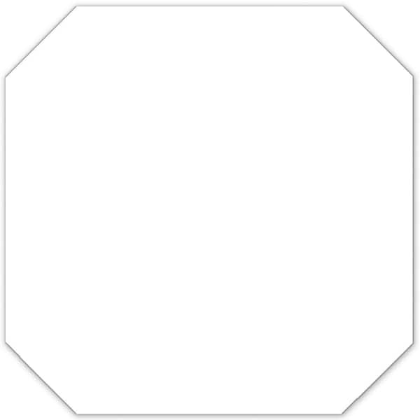 Merola Tile Monocolor Octagon Alaska 12 in. x 12 in. Ceramic Floor and Wall Take Home Tile Sample