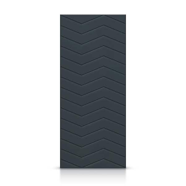 CALHOME 42 in. x 80 in. Hollow Core Charcoal Gray Painted Composite MDF Interior Door Slab