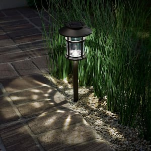 Duncan 10 Lumens Bronze Integrated LED Weather Resistant Outdoor Solar Path Light
