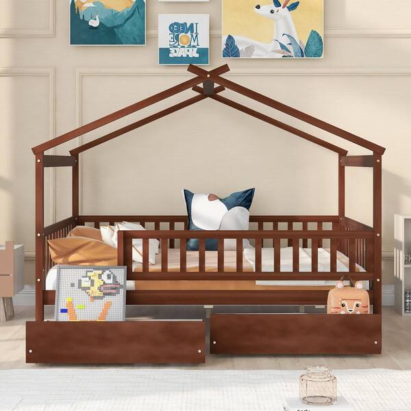 Walnut on sale cot bed