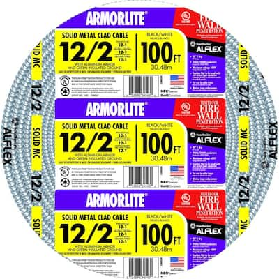 AFC Cable Systems 4/1 x 100 ft. AC Stranded Bare Armored Ground Cable  1303-30-AFC - The Home Depot