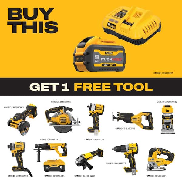 20V/60V MAX FLEXVOLT Lithium-Ion 9.0Ah Battery and Charger Starter Kit