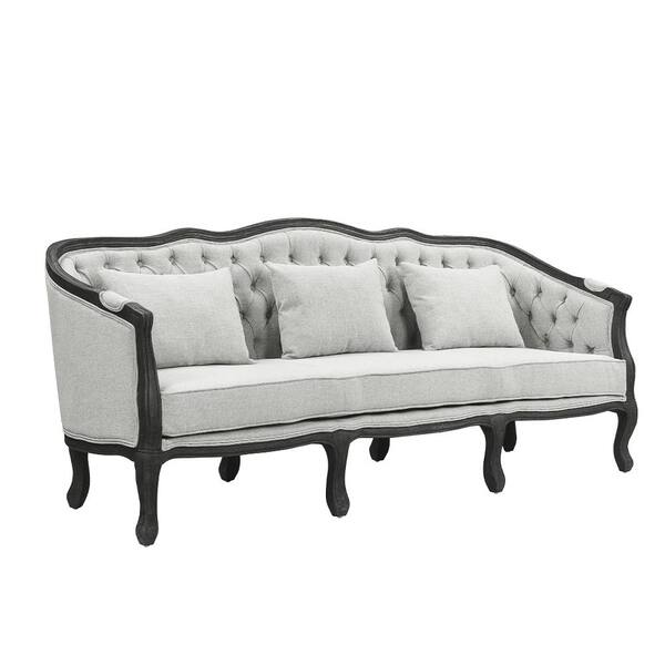 Acme Furniture Samael 29 in. Slope Arm Faux Leather Rectangle Sofa 