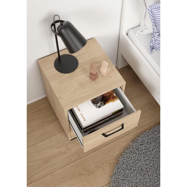 Tvilum Sofia Jackson Hickory 2 Drawer 15.83 in Width Nightstand