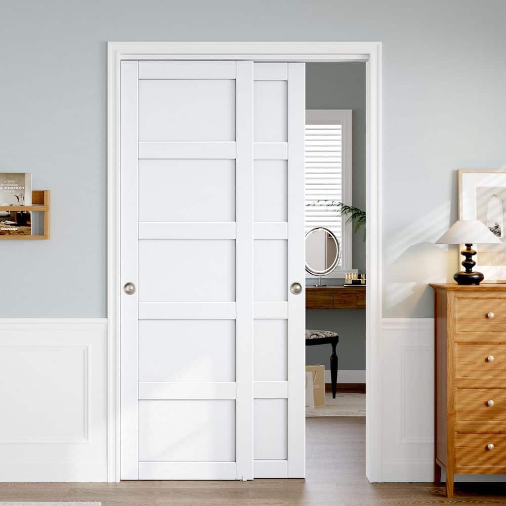 TREEBLING 48 in. x 80 in. (Double 25 in.) H-style Solid Core Wood