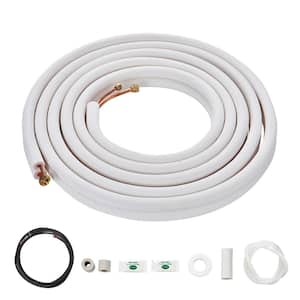 25 ft. Mini Split Line Set 1/4 in. and 3/8 in. O. D Copper Pipes Tubing and Triple-Layer Insulation for Air Conditioning
